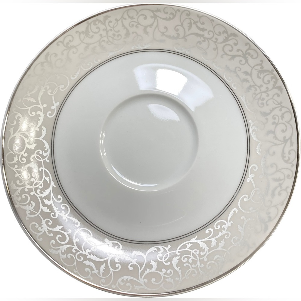Set of 2 Porcelains MIKASA Tea Saucers 6 1/2 inch white